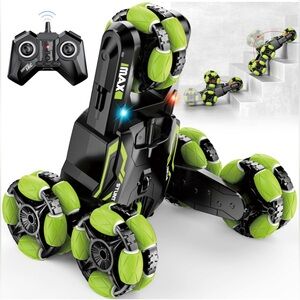 RC Stunt Car,with Double Sided Flip&A key deformation&Memory Running&360Rotating